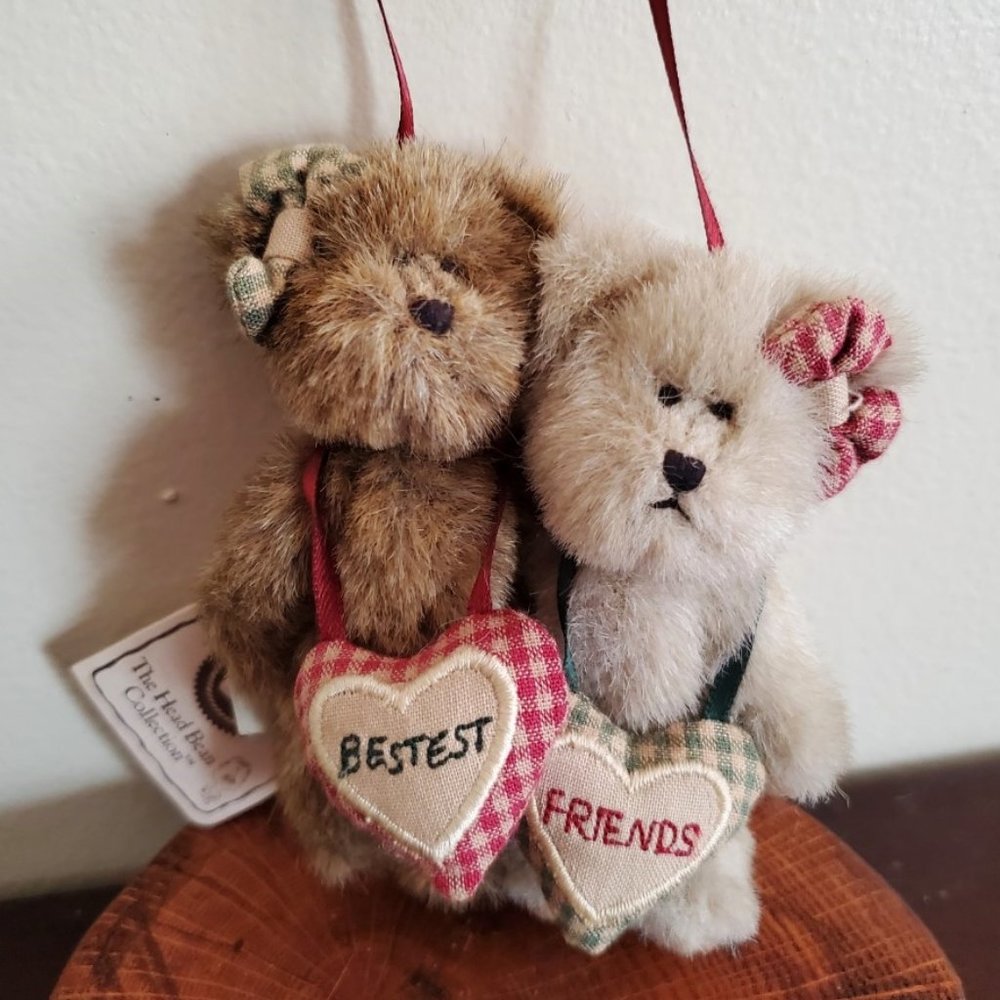 Vintage Boyds Bears Wilma & Betty #562535 3.5" Plush. Bestest Friends. Rare! NWT